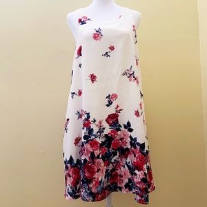 Altar'd State White Floral sleeveless Dress